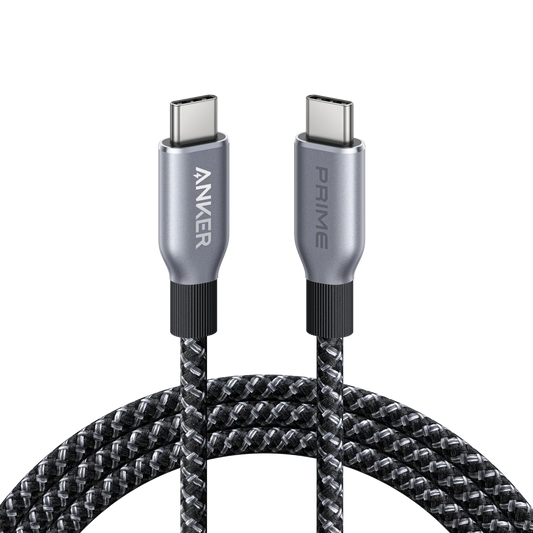 كابل ANKER PRIME من USB-C إلى USB-C (1.80 متر، 240 واط، مضفر معاد التدوير) أسود