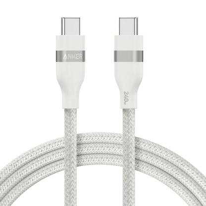 كابل أنكر USB-C إلى USB-C (طول 1.8 متر، 240 واط، مضفر معاد التدوير)
