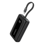 ANKER POWER BANK (10K,30W, BUILT-IN USB-C CABLE)-BLACK