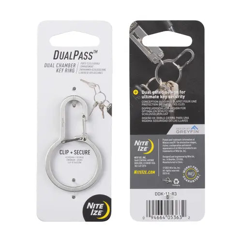 NITELZE DUALPASS™ DUAL CHAMBER KEY RING