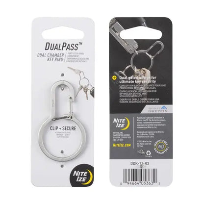 NITELZE DUALPASS™ DUAL CHAMBER KEY RING