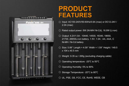 ARE-A4 SMART BATTERY CHARGER (UK Plug)