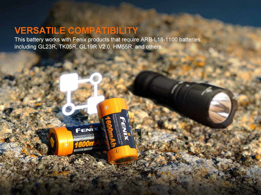 FENIX 18350 Battery ARB-L18-1600