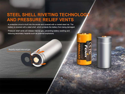 FENIX 18350 Battery ARB-L18-1600