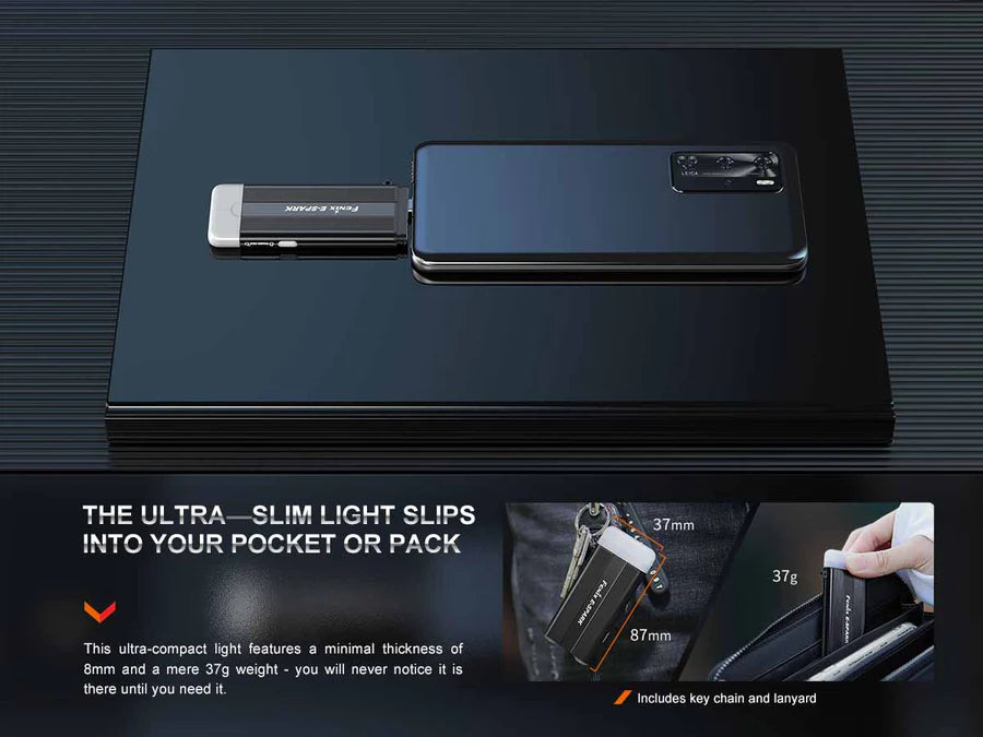 FENIX E-SPARK ( 100 LUMENS )