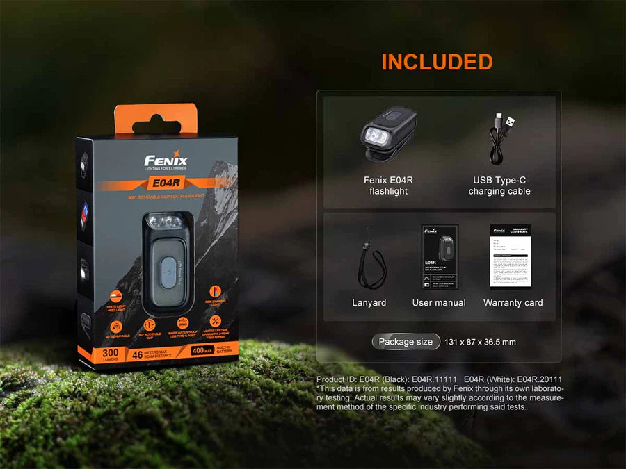FENIX E04R 300 LUMENS
