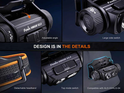FENIX HM60R V2.0 (1600 لومن)