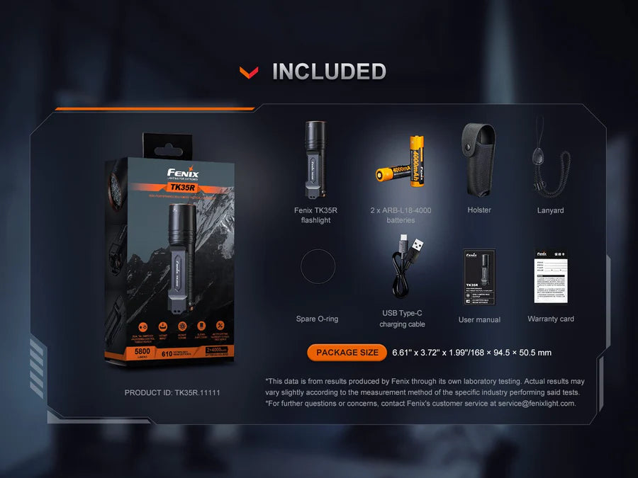 FENIX TK35R  (5800 lumens )