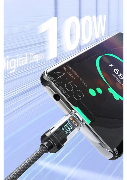 EARLDOM C-C DIGITAL DISPLAY TRANSPARENT CABLE