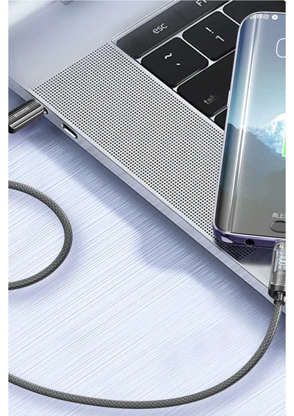 EARLDOM C-C DIGITAL DISPLAY TRANSPARENT CABLE