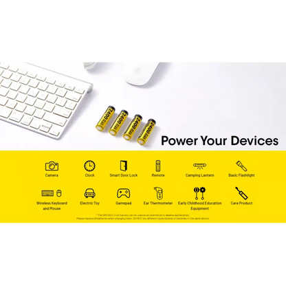 بطاريات NITECORE USB-C AA قابلة لإعادة الشحن
