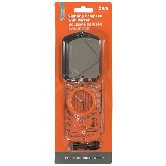 SOL SIGHTING COMPASS WITH MIRROR